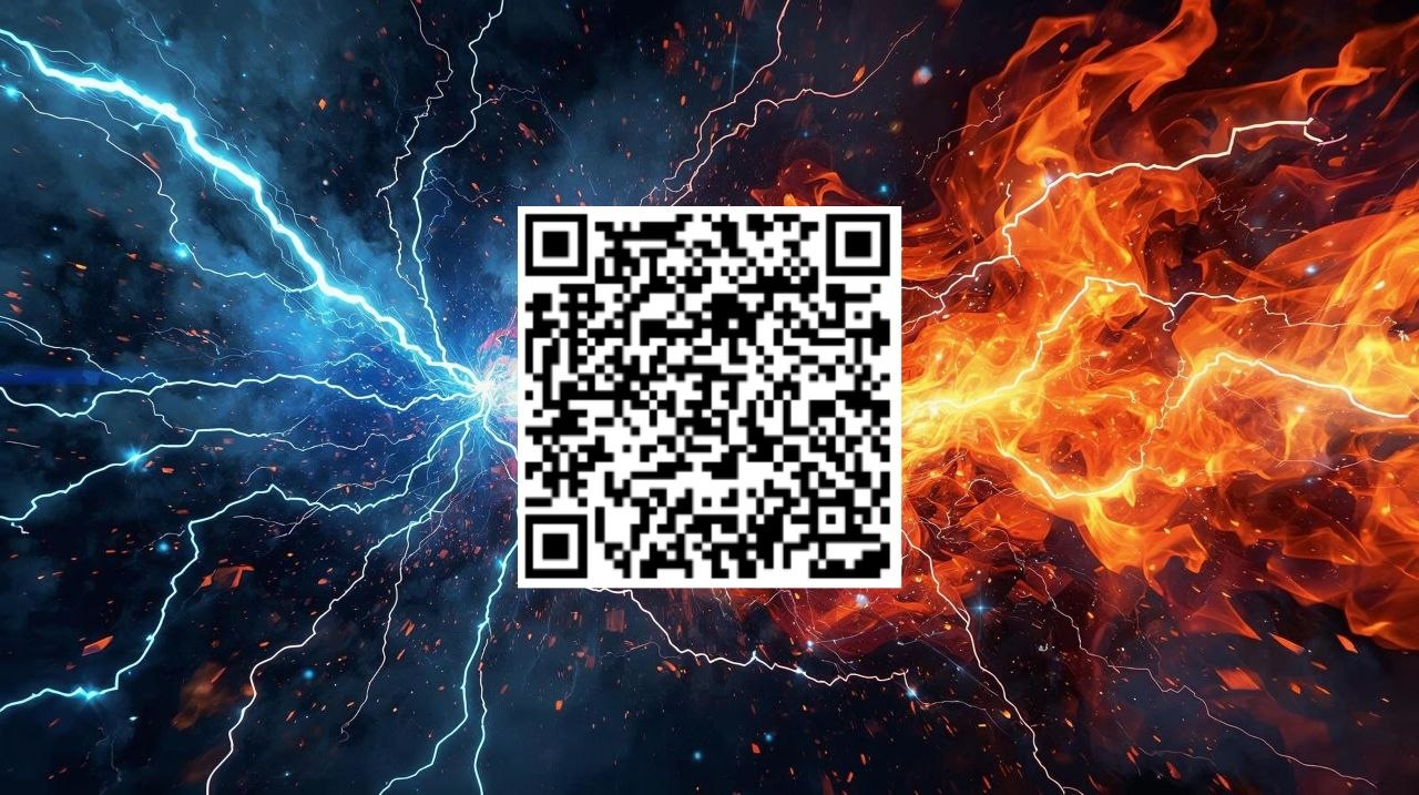 QR code to acquire ENERGY fire and lightning heartproperty with BNB on the TRUEHN network